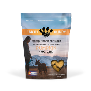 Hemp Dog Chews Pumpkin Hemp Hearts 4mg