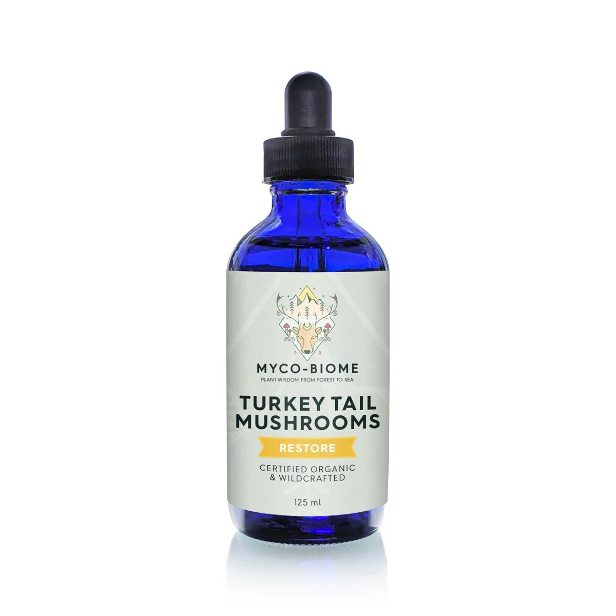 Adored Beast Myco-Biome Turkey Tail Mushrooms Tincture 125ml