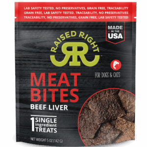 Raised Right Beef Liver Bites 5oz
