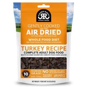 Raised Right Turkey Recipe Adult Air-Dried Dog Food 1lb
